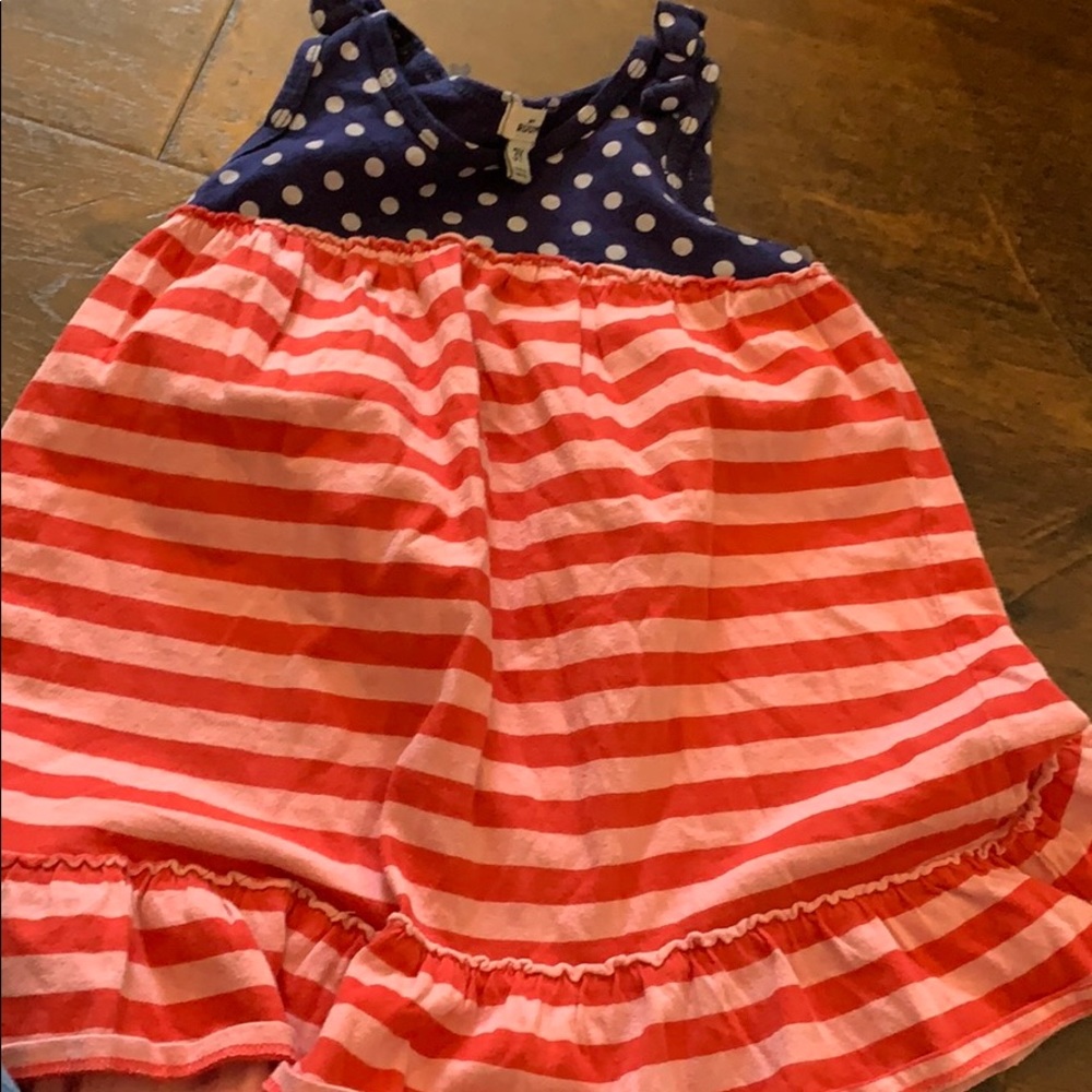 My ruum 3t 4th of July red white blue dress